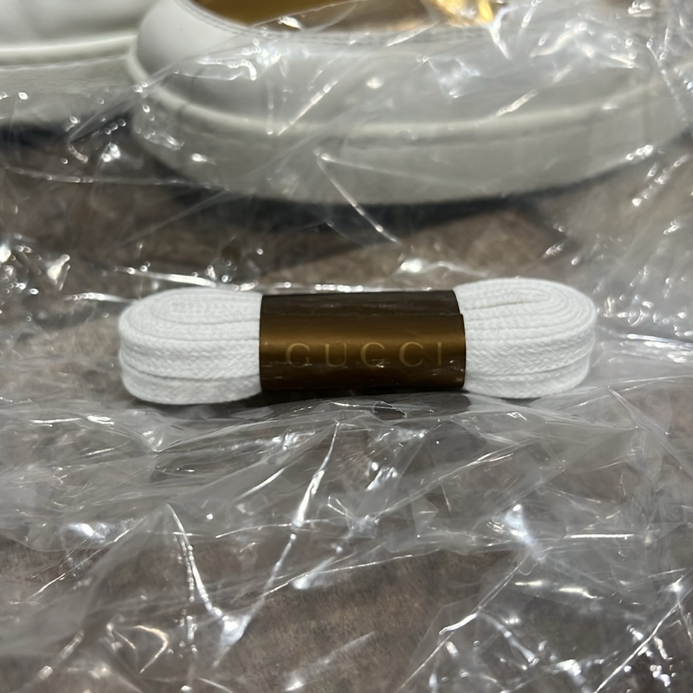 Gucci Men Sneakers (368494A3820) White/Gold - Picture 12 of 12